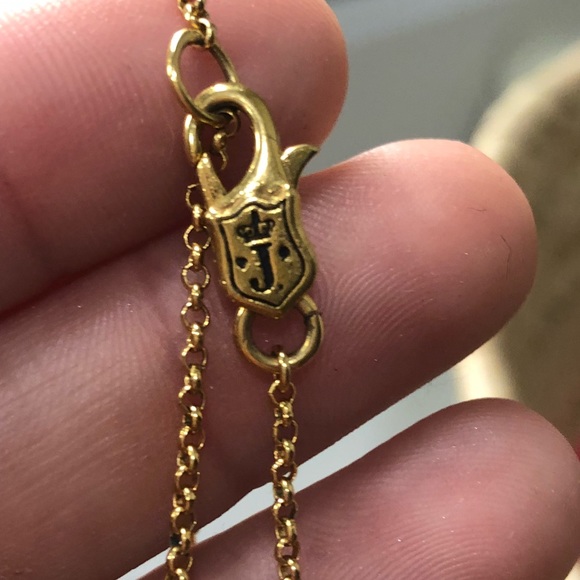 Juicy Couture Light Pink Pave Heart Necklace - Picture 4 of 5